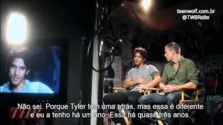 Tyler Posey and Colton Haynes on the Makeup Used in 'Teen Wolf' via @teenwolfbr [LEGENDADO]