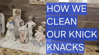 Watch me clean my Lladro knick knacks with some amazing cleaning sound's