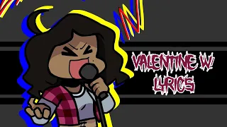 Valentine w/ Lyrics (Valentines Day Special)- FNF Vs SUNDAY