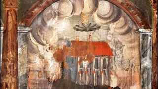 UFO Painted In An 800-year-old Church in Sighișoara. How is that possible?