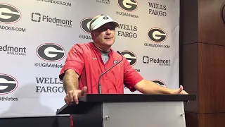 Georgia Bulldogs coach Kirby Smart gives injury updates, previews Kentucky