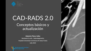 484- CAD-RADS 2.0. Conceptos básicos y actualización. Curso de radiologia esencial