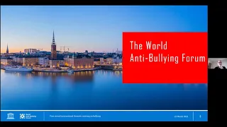 International thematic meeting on bullying #1: The whole-education approach to bullying prevention