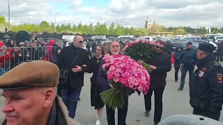 Похороны Валентина Юдашкина.Троекуровское кладбище.