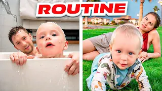 MY ROUTINE WITH THE BABY!