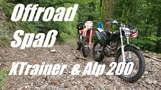 Beta Alp 200 & XTrainer 300 beim Endurowandern...