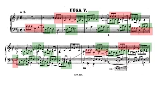 Amazing Counterpoint: Analysis of D Major Fugue from Bach's Well-Tempered Clavier, Book II