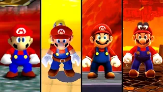 Evolution of Lava Levels in 3D Super Mario (1996-2022)
