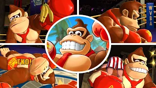 Punch-Out!! Wii HD - All Donkey Kong Animations & Quotes