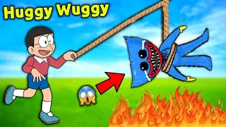 Nobita Destroyed Huggy Wuggy 😱 || Funny Game 😂