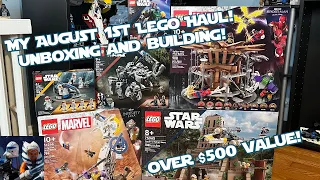 My August LEGO Haul! Unboxing, Building, and Placing in the LEGO Collection!