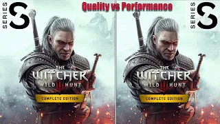 The Witcher 3: Wild Hunt | Xbox Series S | Quality vs Performance | Graphics Comparison | FPS TEST |