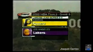 NBA Finales 2000: Los Angeles Lakers VS Indiana Pacers - 6to Partido (ESPN Latinoamérica)