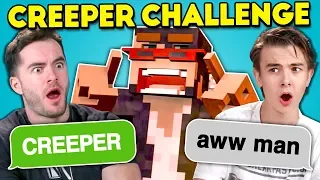 Teens React To Creeper Aw Man Discord Game (Ft. CaptainSparklez)