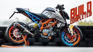 SICKEST STREETBIKE OF 2019  [Duke 390 street build - part 4] | RokON vlog #80