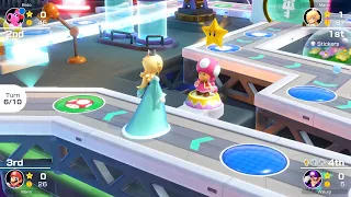 Mario Party Superstars #158 Space Land Rosalina vs Birdo vs Waluigi vs Mario