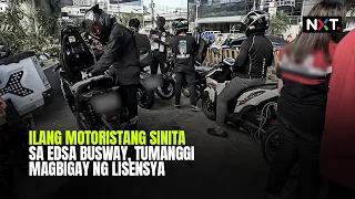 Ilang motoristang sinita sa EDSA busway, tumanggi magbigay ng lisensya | NXT