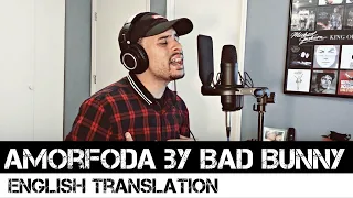 Bad Bunny - Amorfoda (ENGLISH TRANSLATION)