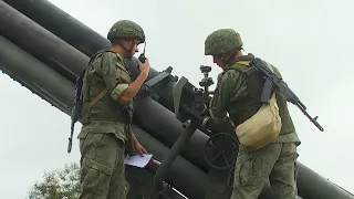 Uragan MRLS crews eliminate enemy while defending Sakhalin Island