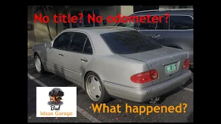 No Title? No odometer? What happened to our traded Mystery E55 AMG?