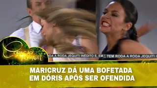 Coração Indomável - Maricruz dá uma bofetada em Dóris após ser ofendida