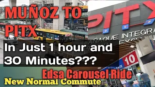 EDSA Carousel Bus Ride Experience | Munoz to PITX In Just 1 hour and 30 mins??|New Normal Commute|