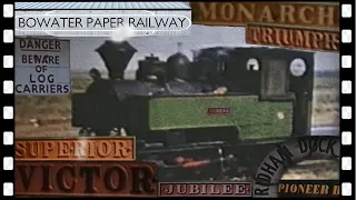 BOWATER PAPER RAILWAY Kent steam train ride 1962