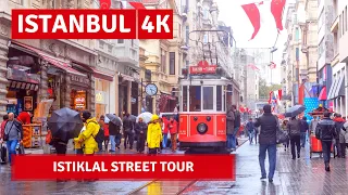 Istanbul City Walking Tour | Istiklal Street Tour |9 Feb 2021 |4k UHD 60fps|