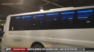 Conor McGregor attack on UFC 223 bus