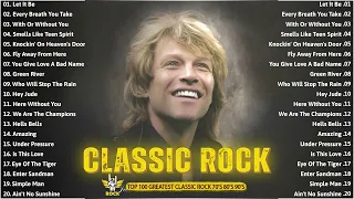 Classic Rock Songs 70s 80s 90s Full Album 💖 Queen, Nirvana, The Beatles, Bon Jovi, ACDC,...