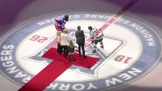 Henrik Lundqvist’s Ceremonial Puck Drop.