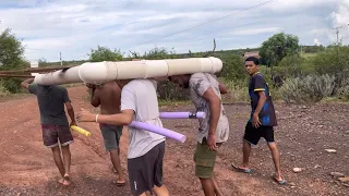 BRUTINHO CONSTRÓI BARCO - olha no que deu