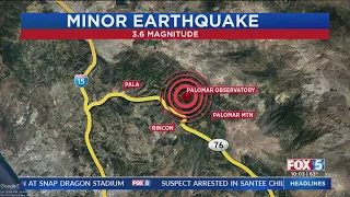 Minor Earthquake Strikes Near Palomar Mountain