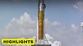 Fast Motion! Watch Artemis Rocket Rollout to Launch Pad