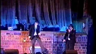 "Spirit of the Blues Brothers" tribute performs "Soul Man" and "Sweet Home Chicago"