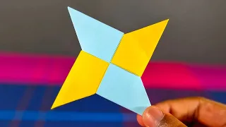 How to Fold Paper Shuriken Ninja Star (Origami) Tutorial