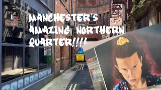 A walk around the AMAZING Northern Quarter, Manchester[ Street art & sticker art]