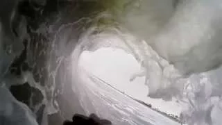 Surfing a Coronado Stand Up Barrel on GoPro - Silver Strand State Beach Tube Ride