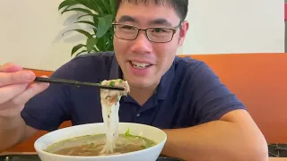 Eating Pho in Hanoi's Airport
