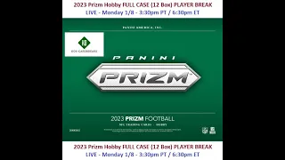 2023 Prizm Football Hobby Full Case Player Break #2 - 1/8/24