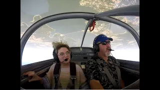 Took Jessica up for her first aerobatic flight in an RV-7A airplane
