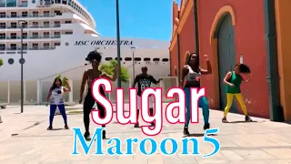 Maroon 5  - sugar || coreografia Marcelo costa|| ZUMBA #maroon5