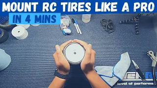 How To Mount RC Tires Fast Tutorial and Assault RC Tire Jig Review | Gluing RC Tires