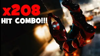 Spider-Man PS4 | x208 HIT COMBO | NO DAMAGE | DEMON WAREHOUSE PERFECT SCORE | SPECTACULAR DIFFICULTY