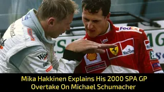 F1 Ace Mika Hakkinen Explains His 2000 Belgian Grand Prix Overtake On Michael Schumacher #Shorts