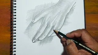 learn to draw the hand shade process