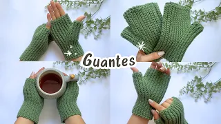 Mitones/Guantes Tejidos a Crochet con Punto Deslizado | Tutorial Hebras Crochet