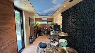 ULTIMATE HOME DRUM RECORDING STUDIO - Complete Buildout