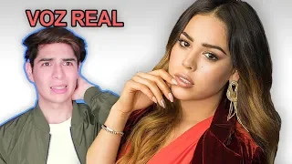 Danna Paola REAL Voice without Autotune