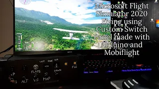 Custom Switch Panel For Microsoft Flight Simulator 2020  using MobiFlight - Test Flight